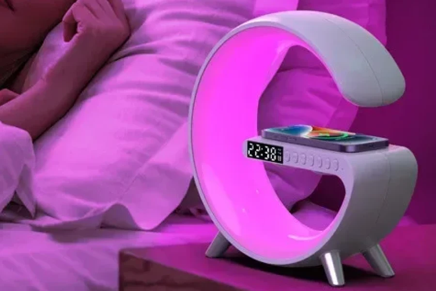 Multi-functional clock lamp and charger