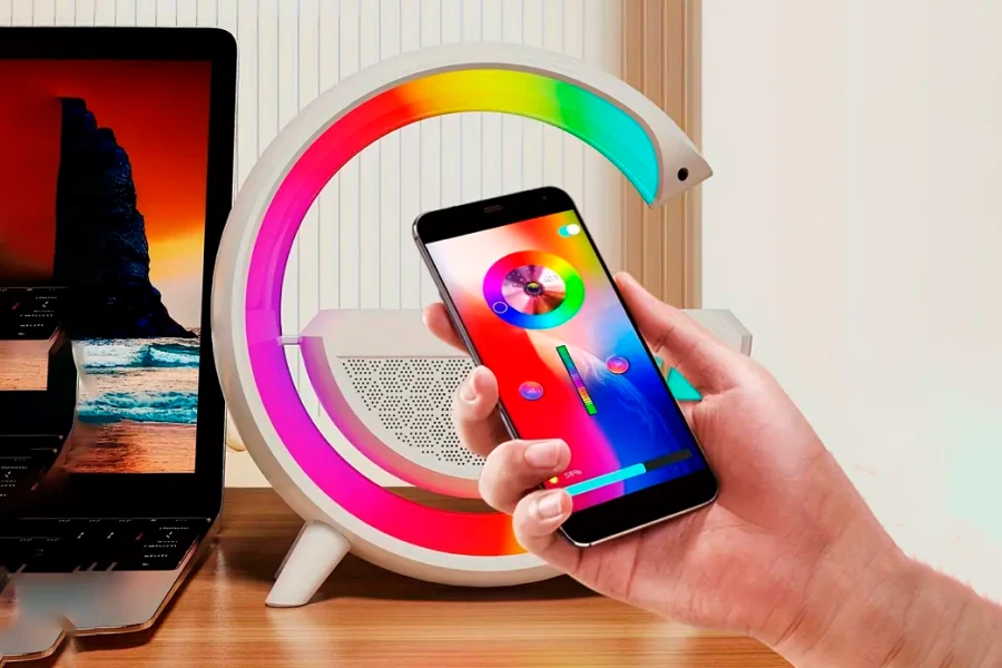 Smart clock lamp with charger