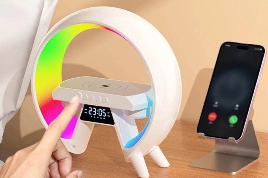 Smart clock lamp with charger