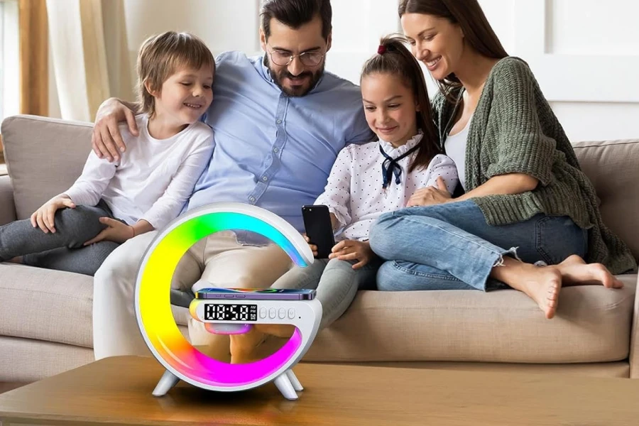 Multi-functional clock lamp and charger