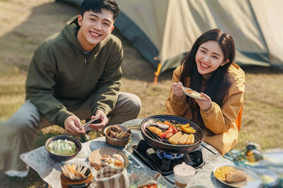 Portable camping picnic table